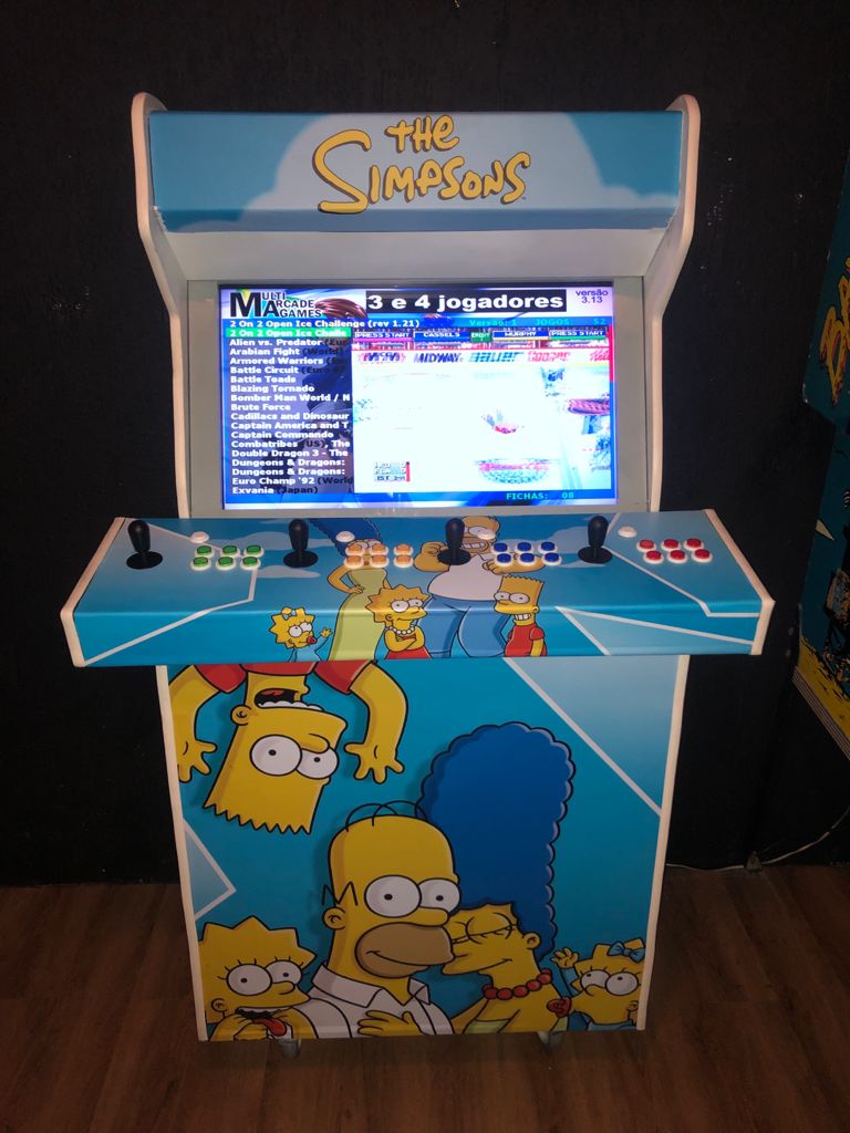 Arcade Multi Jogos Modelo The Simpsons Pinball Mania